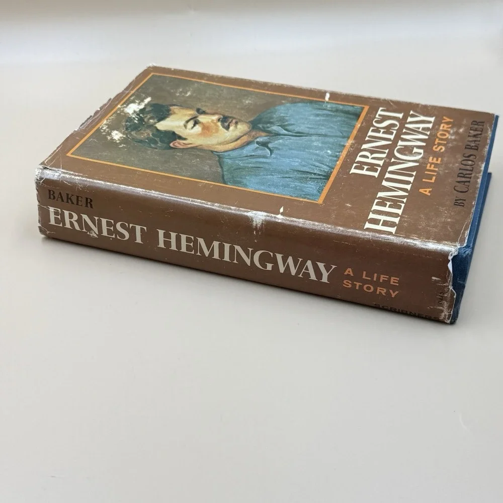 Ernest Hemingway: A Life Story by Carlos Baker 1969 Hard Cover Biography VTG
